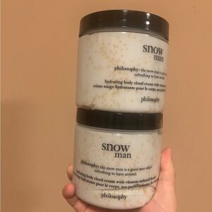 2X Philosophy Snow Man Cloud Cream With Vitamin Infused Beads 16 Oz